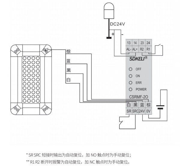 安全地毯控制器接线图